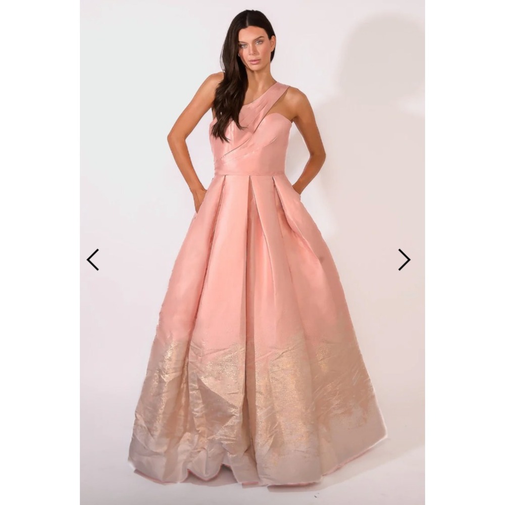 Terani Couture Dress Womens 12 One Shoulder Formal Gown 1912E9180 Prom Wedding